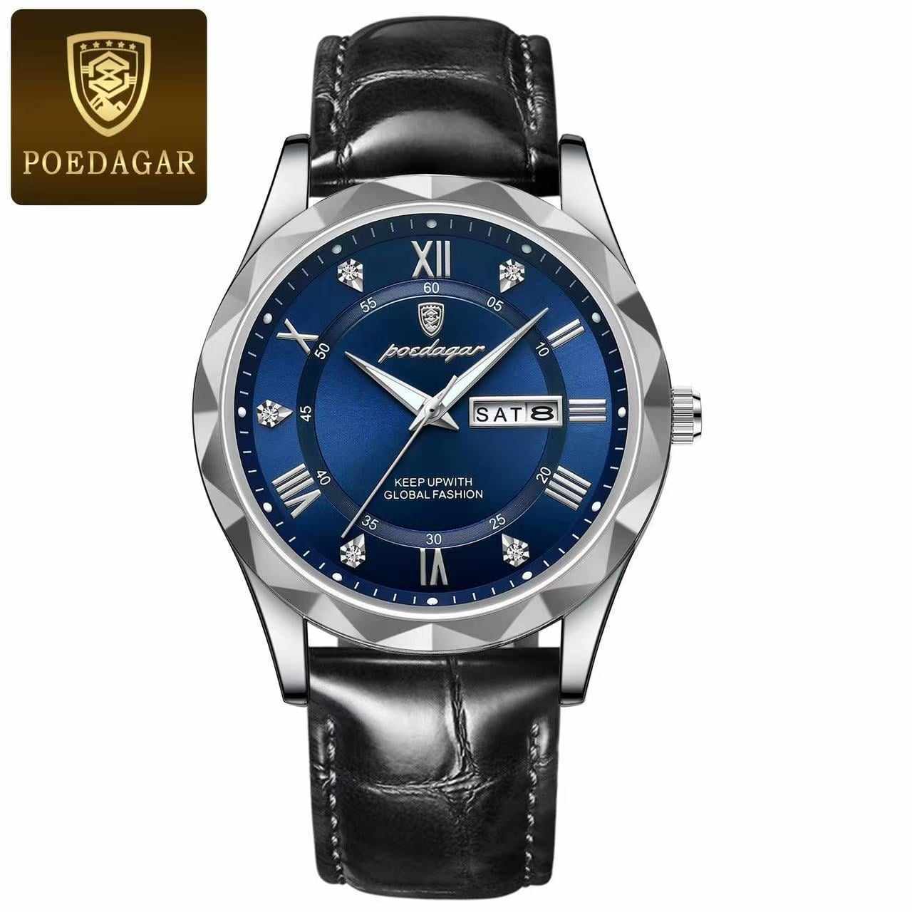 POEDAGAR 615L NEW Black Silver Blue