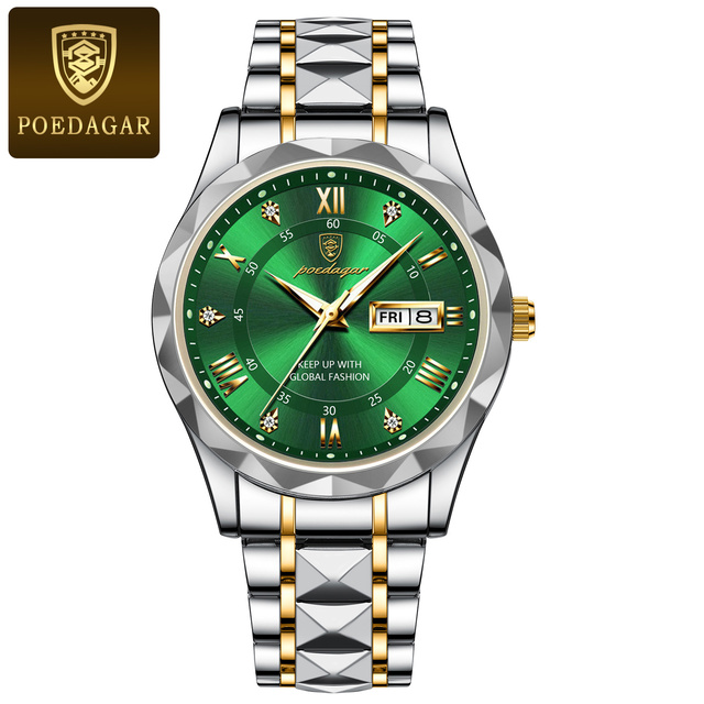 POEDAGAR 615 Silver Gold Green